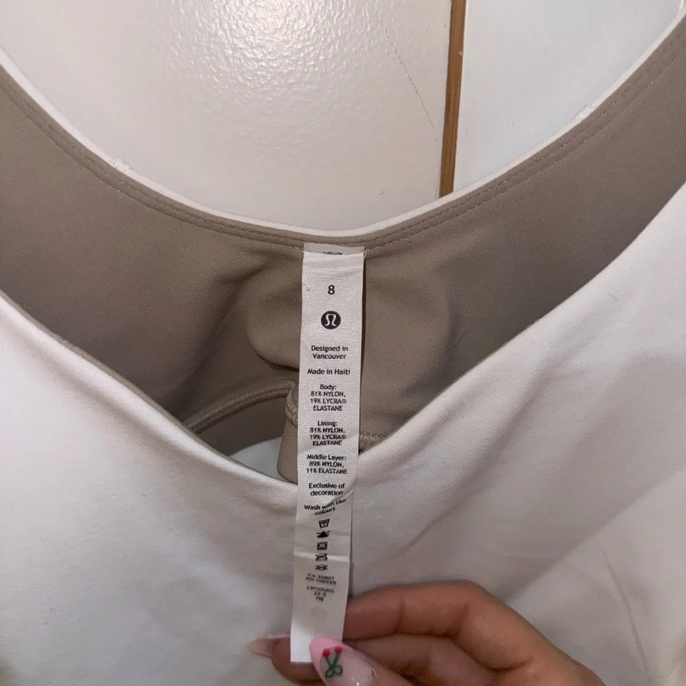 Lululemon Athletic White & Tan Top, Red Top Bundle - Picture 3 of 7